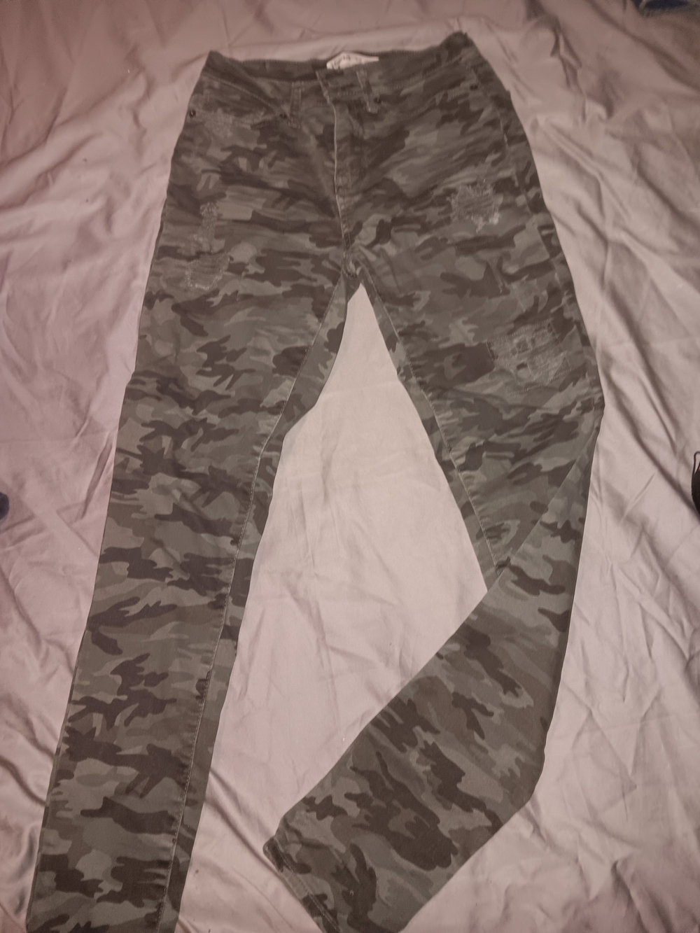 Mudd Olive Green Camo Skinny Jeans